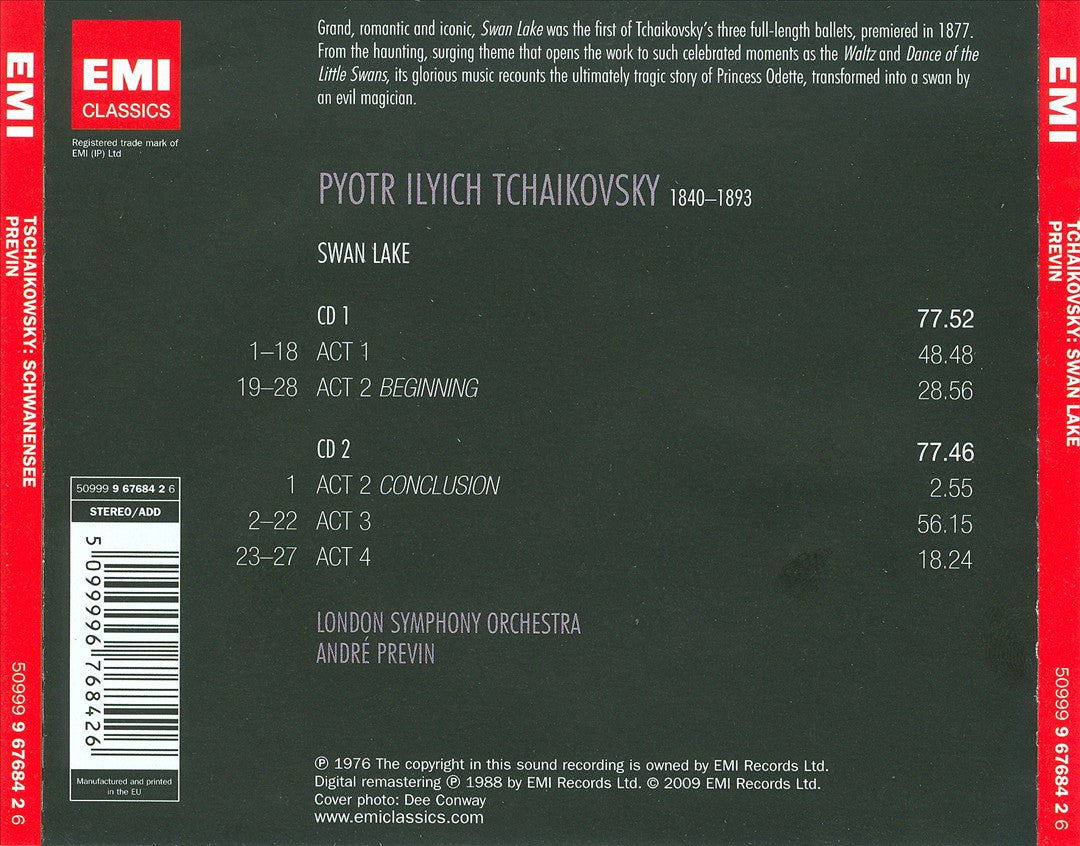 Tchaikovsky: Swan Lake cover art