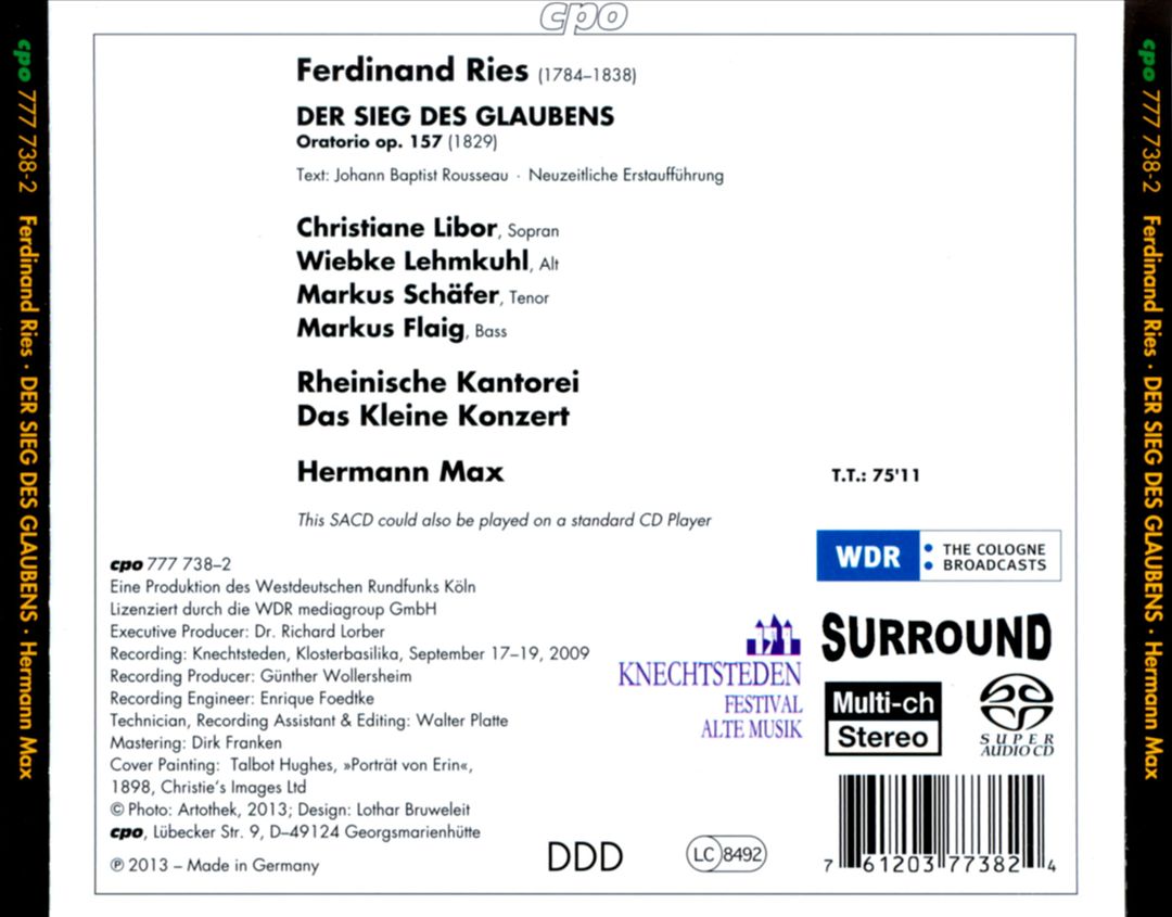 Ferdinand Ries: Der Sieg des Glaubens cover art