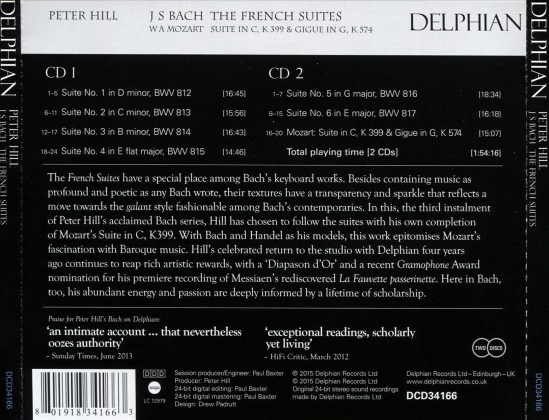 J.S. Bach: The French Suites cover art