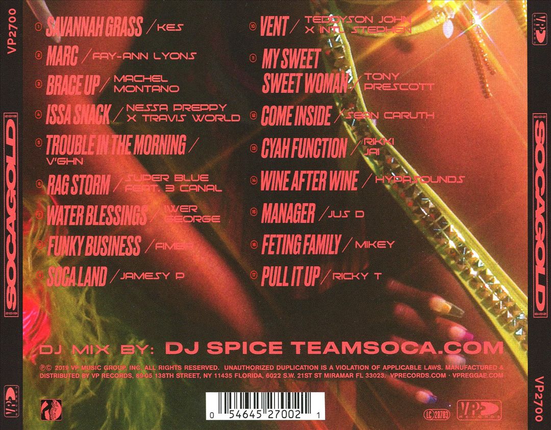 Soca Gold 2019 cover art