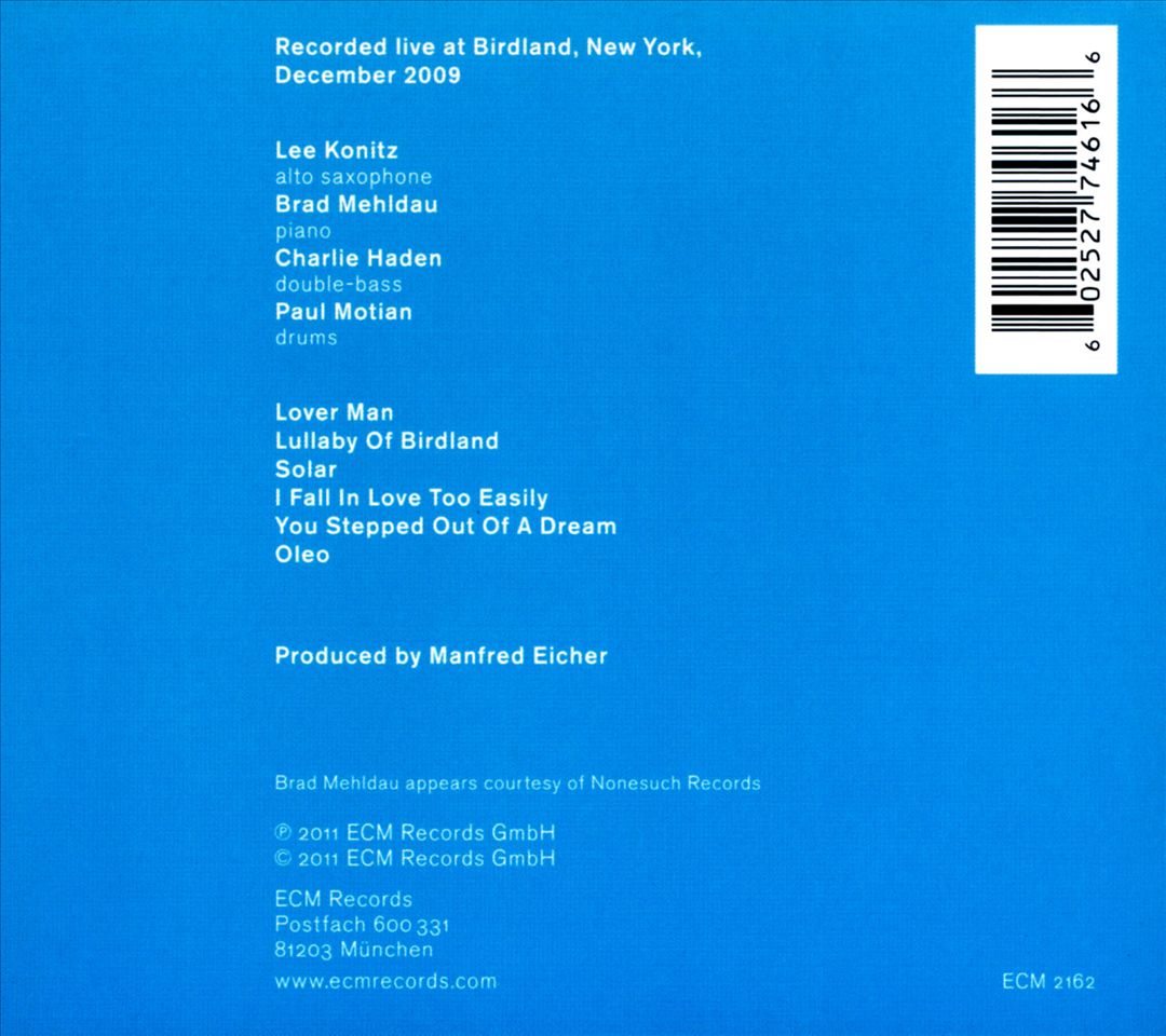Live at Birdland cover art