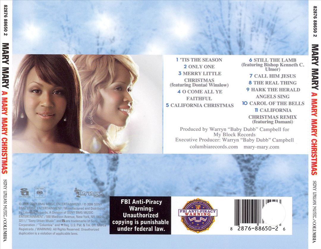 Mary Mary Christmas cover art