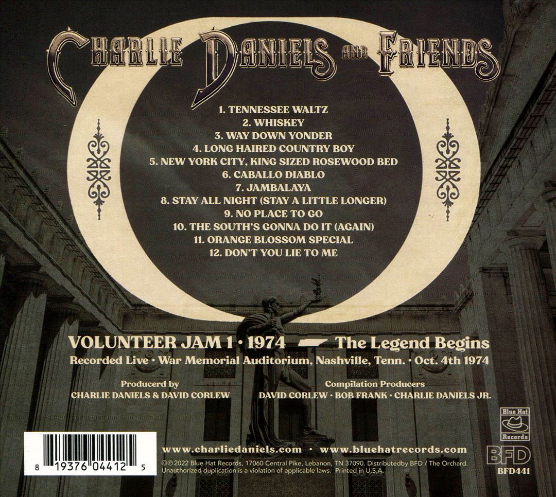 Volunteer Jam, Vol. 1: 1974 – The Legend Begins cover art
