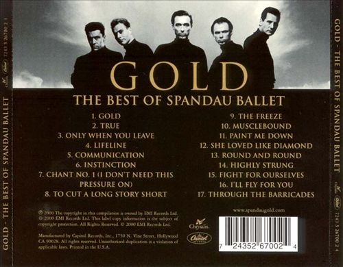 Gold: The Best of Spandau Ballet cover art