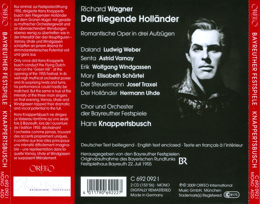 Richard Wagner: Der fliegende Holländer cover art