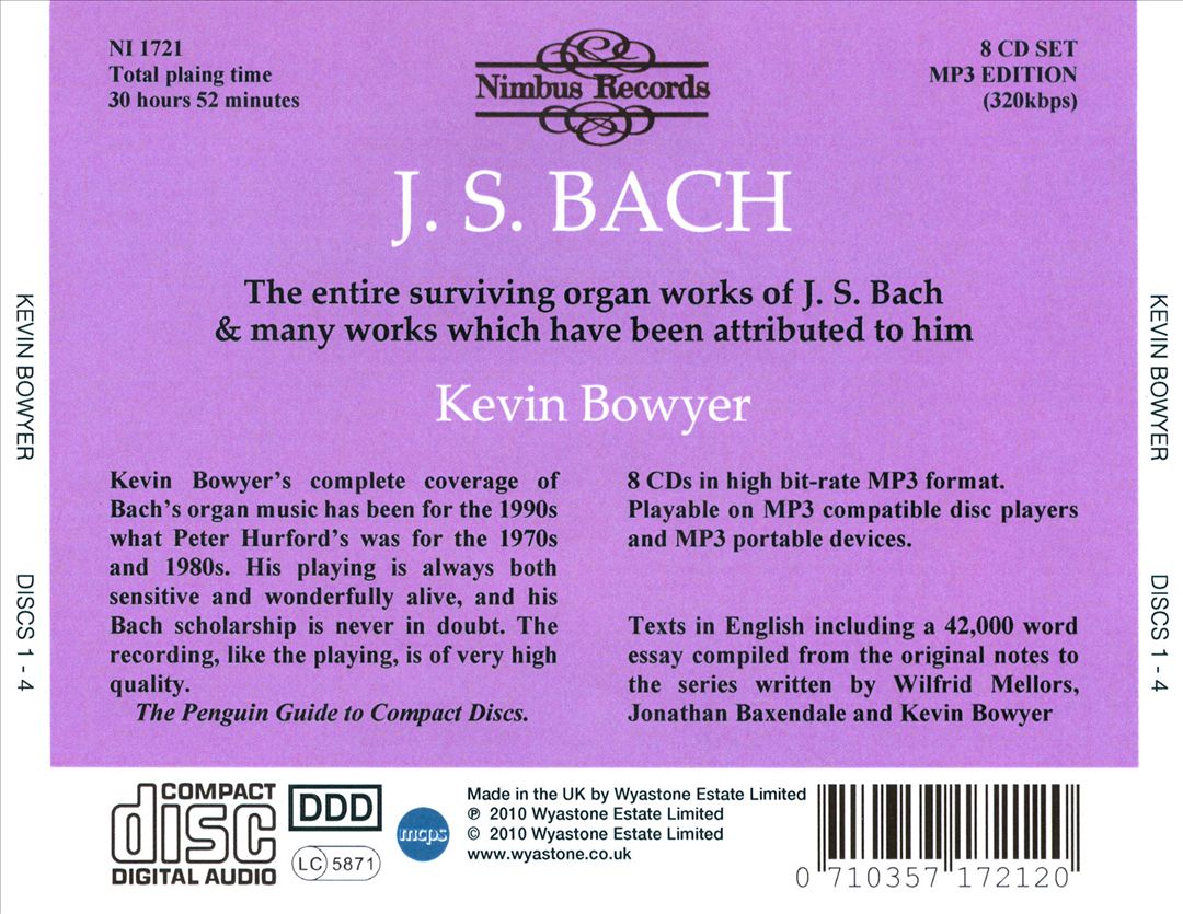 J.S. Bach: The Works for Organ cover art