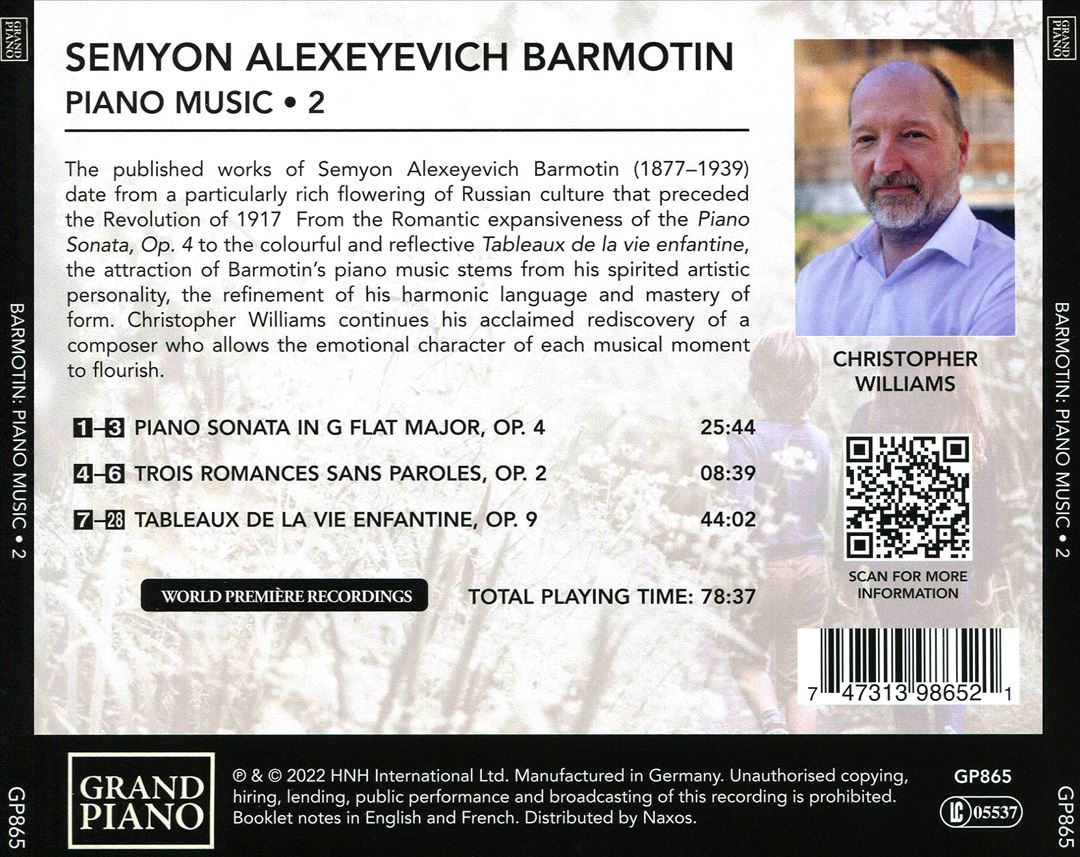 Barmotin: Piano Music, Vol. 2 cover art