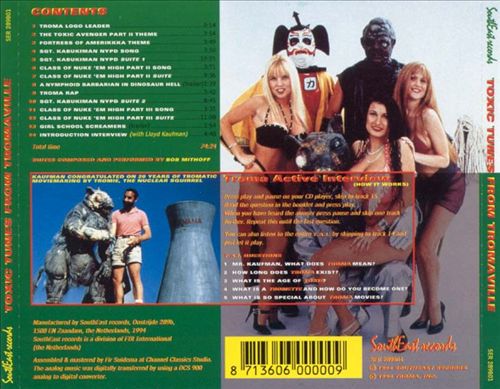 Toxic Tunes from Tromaville cover art