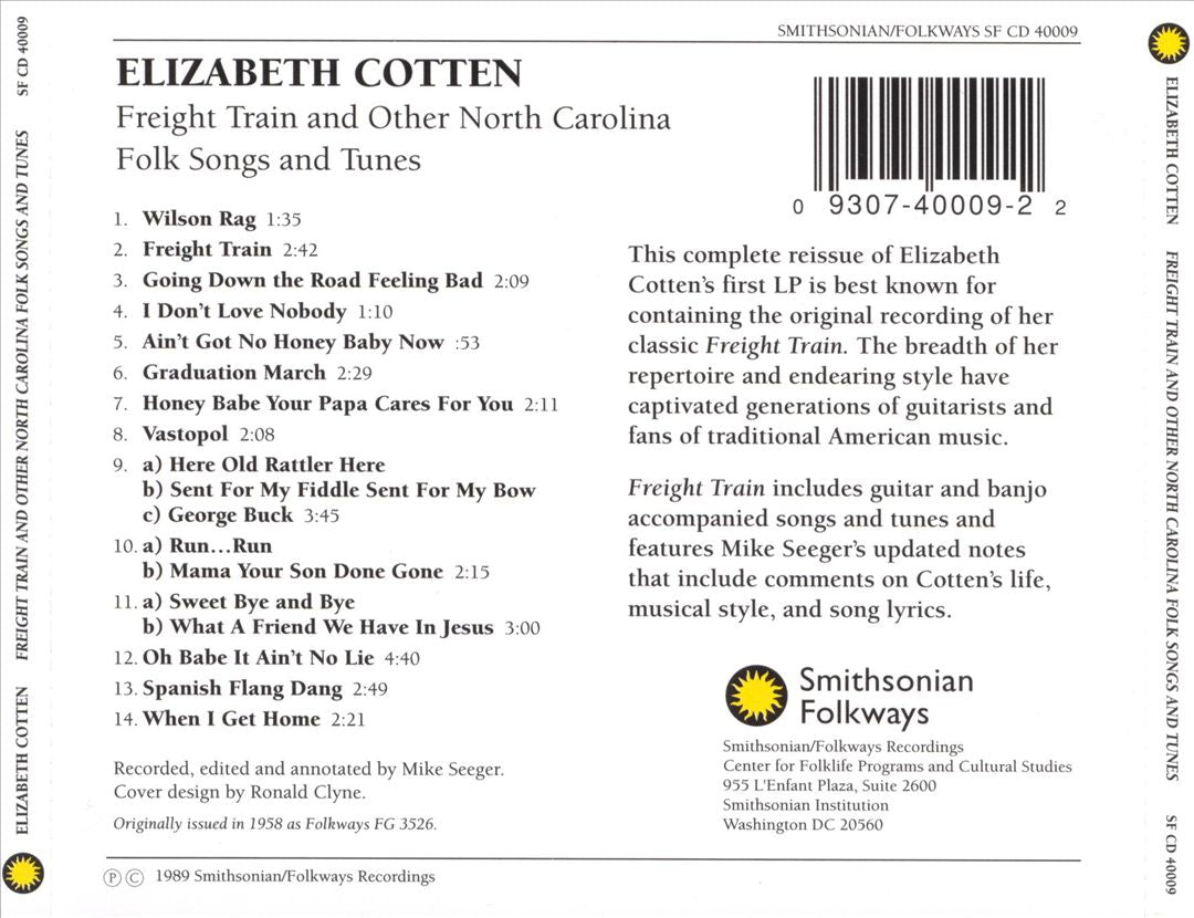 Freight Train and Other North Carolina Folk Songs cover art