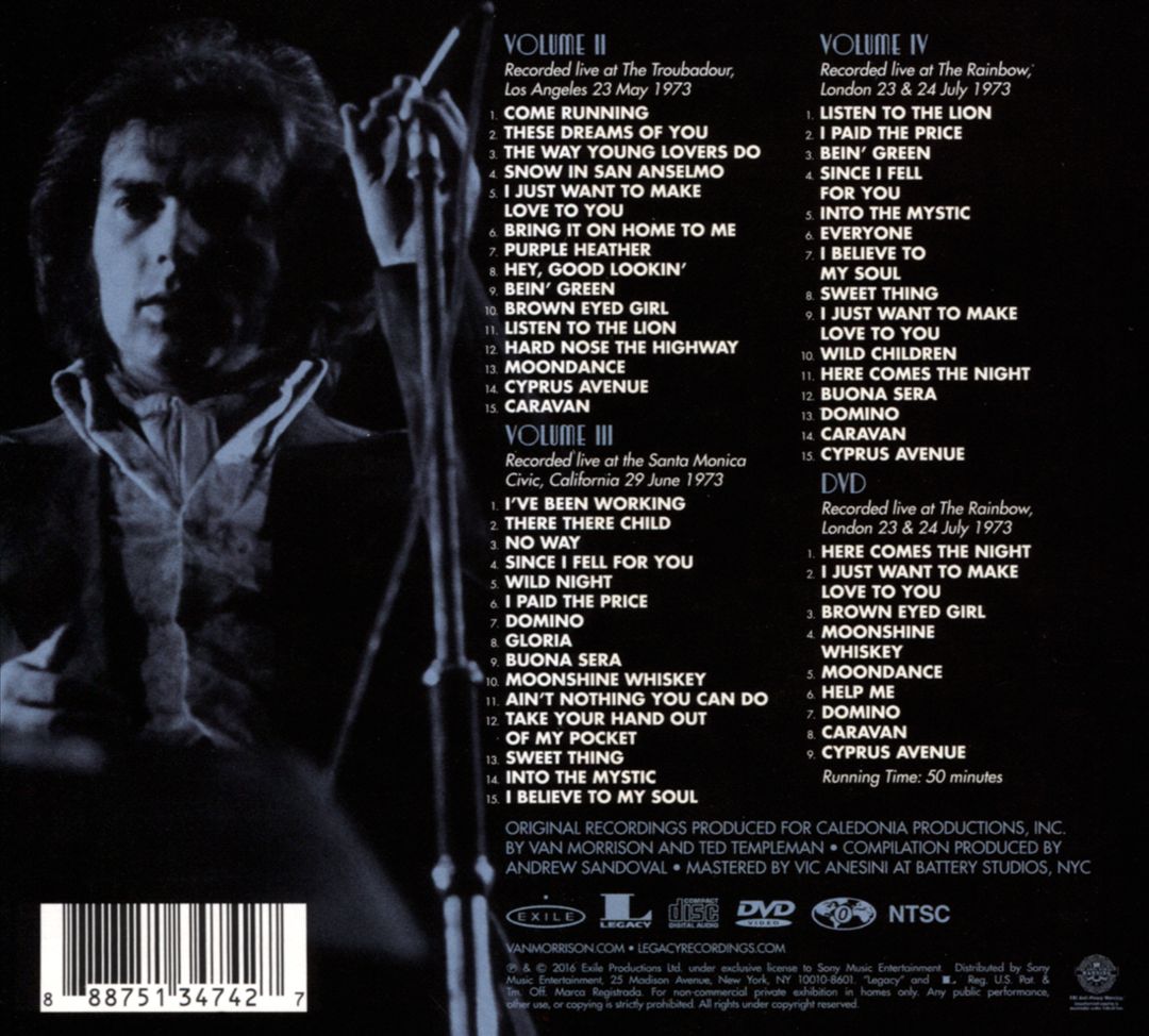 It's Too Late to Stop Now...Vols. II, III, IV and DVD cover art