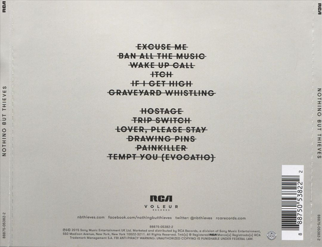 Nothing but Thieves cover art