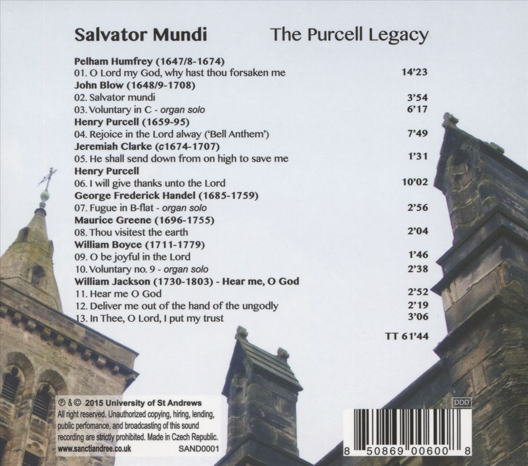 Salvator Mundi: The Purcell Legacy cover art