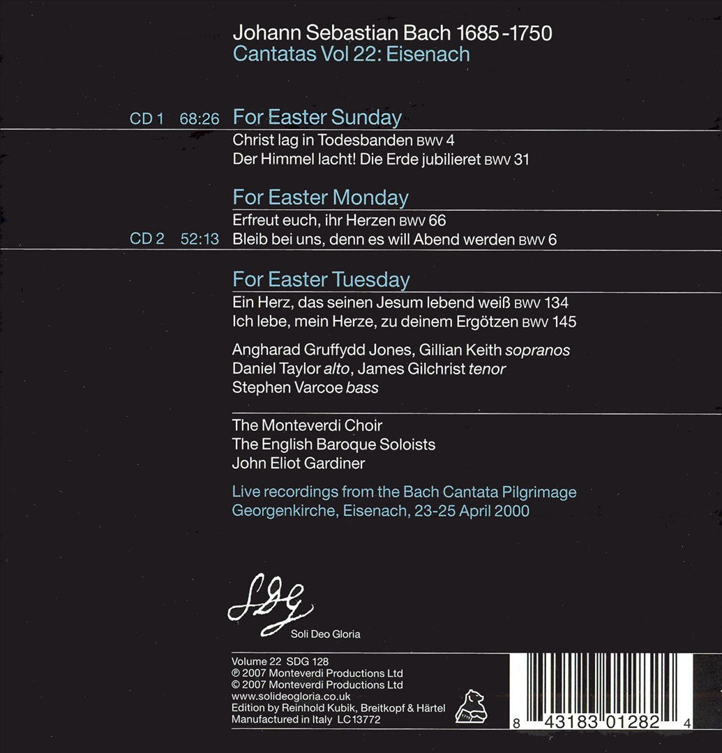 Bach Cantatas, Vol. 22: Eisenach cover art