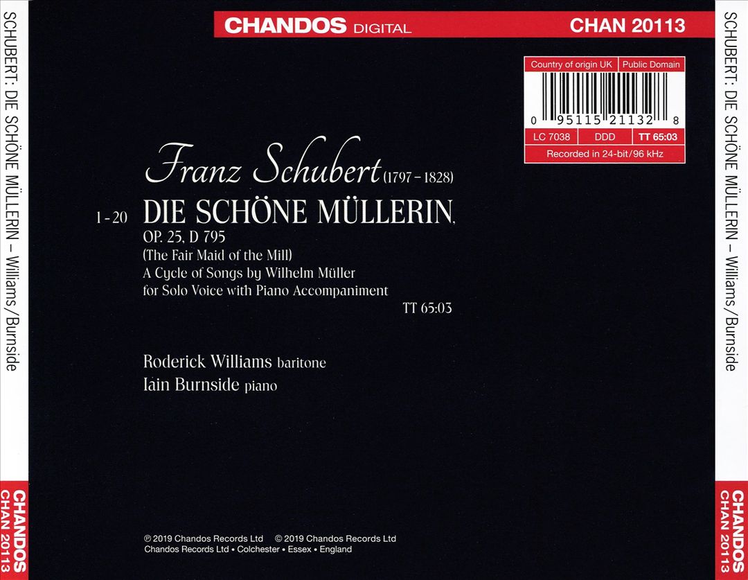 Schubert: Die schöne Müllerin cover art