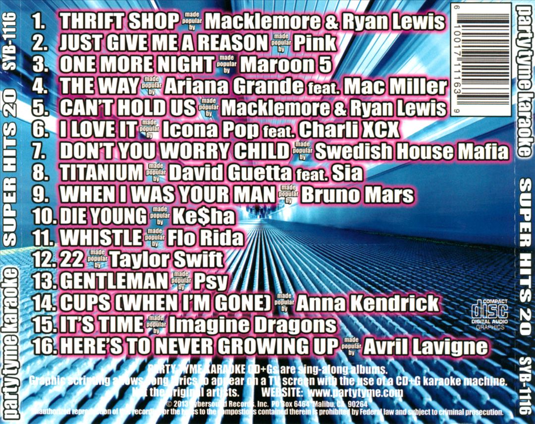Party Tyme Karaoke: Super Hits, Vol. 20 cover art