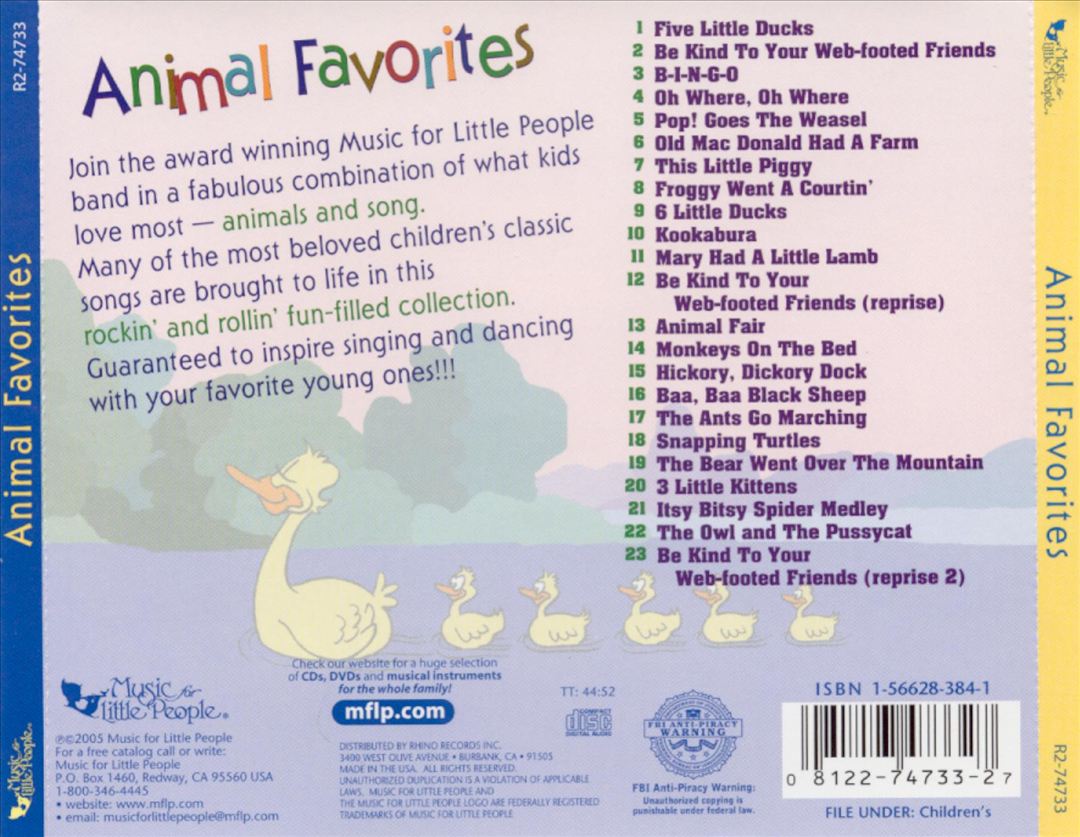 Animal Favorites cover art