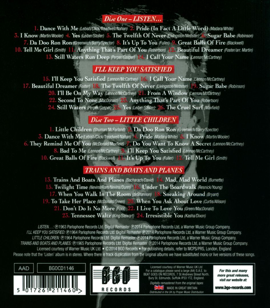 Listen.../I'll Keep You Satisfied/Little Children/Trains and Boats and Planes cover art