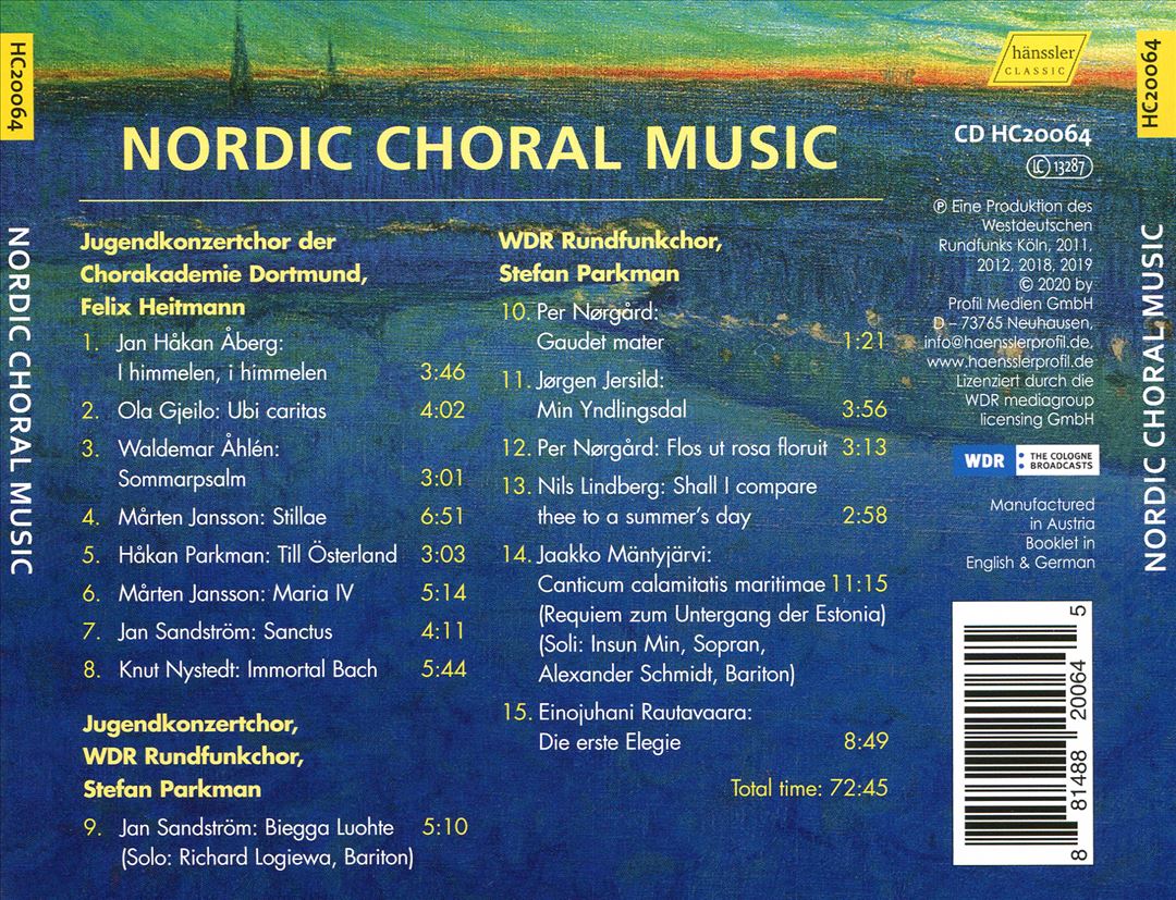 Nordic Choral Music: Sweden, Norway, Finland, Denmark cover art