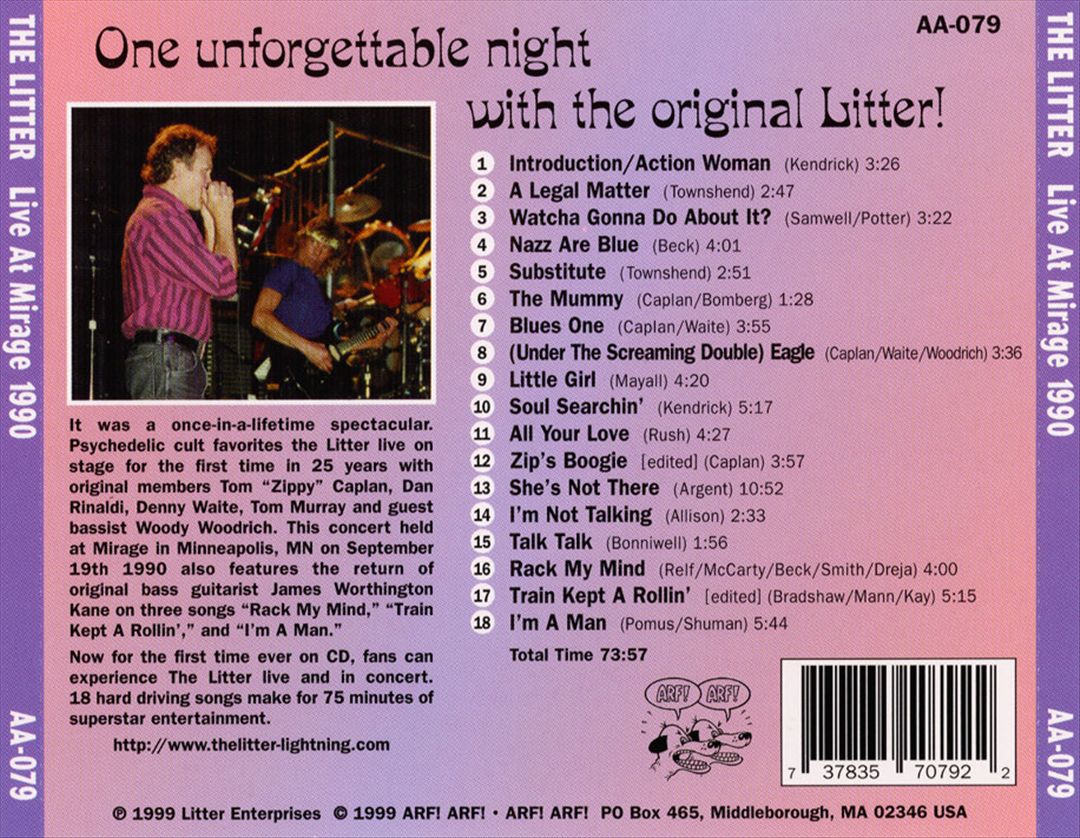 Live at Mirage 1990 cover art