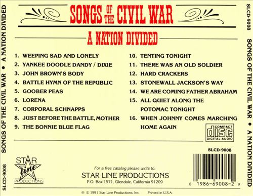 Songs of the Civil War: A Nation Divided cover art