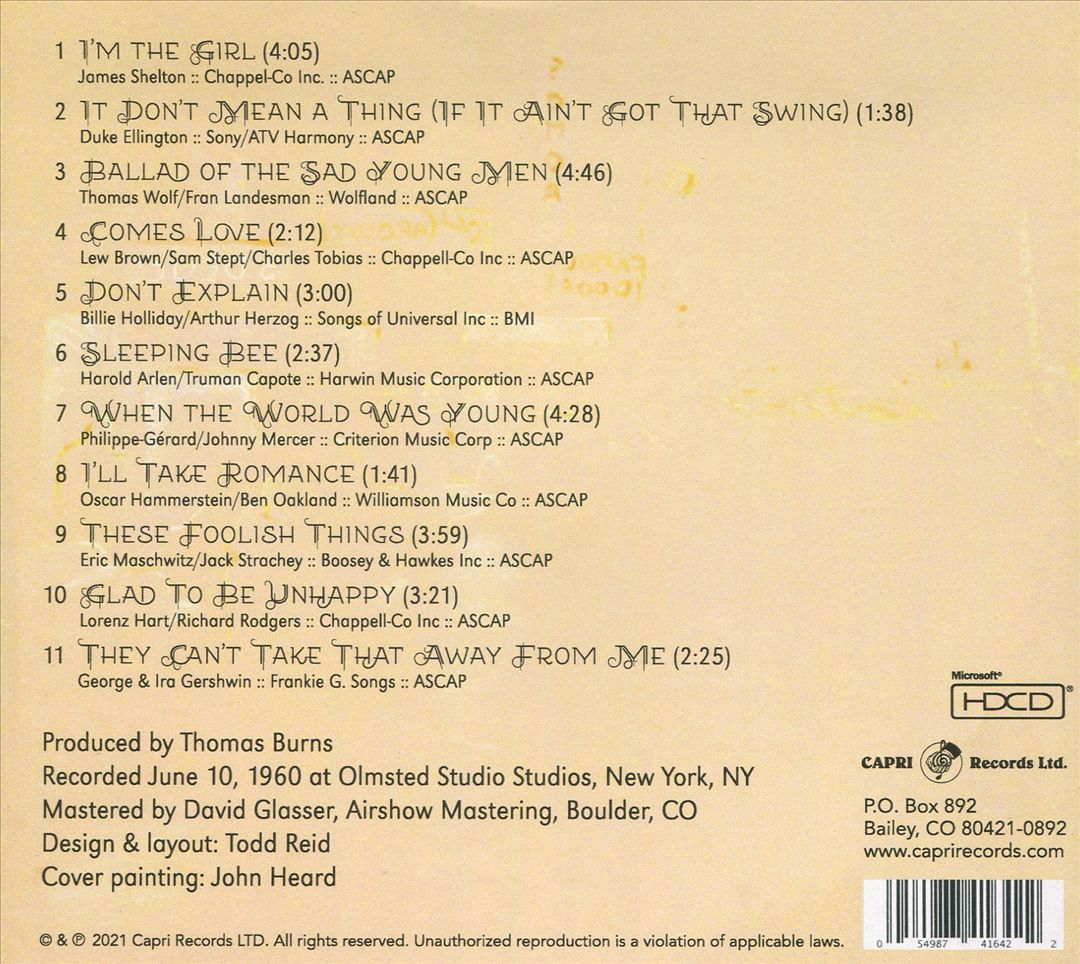 Comes Love: Lost Session 1960 cover art