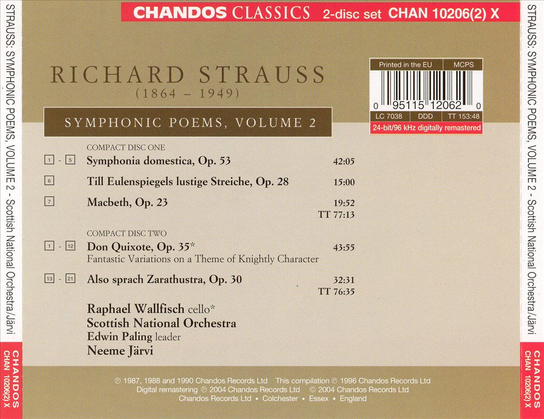 Strauss: Symphonic Poems, Vol. 2 cover art