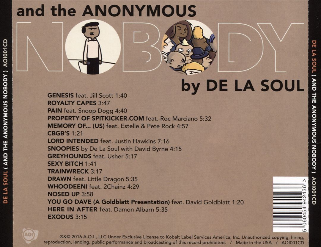 And the Anonymous Nobody cover art