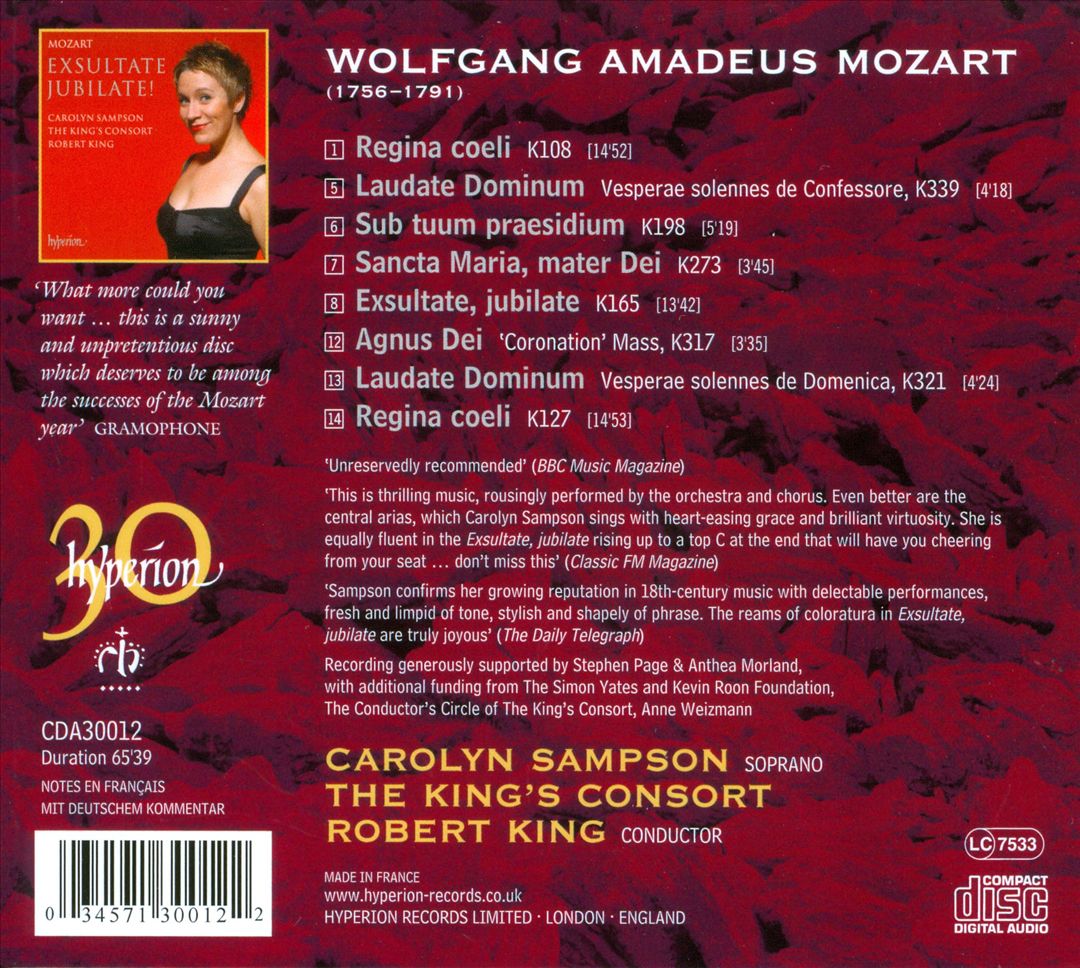 Mozart: Exsultate Jubilate! cover art
