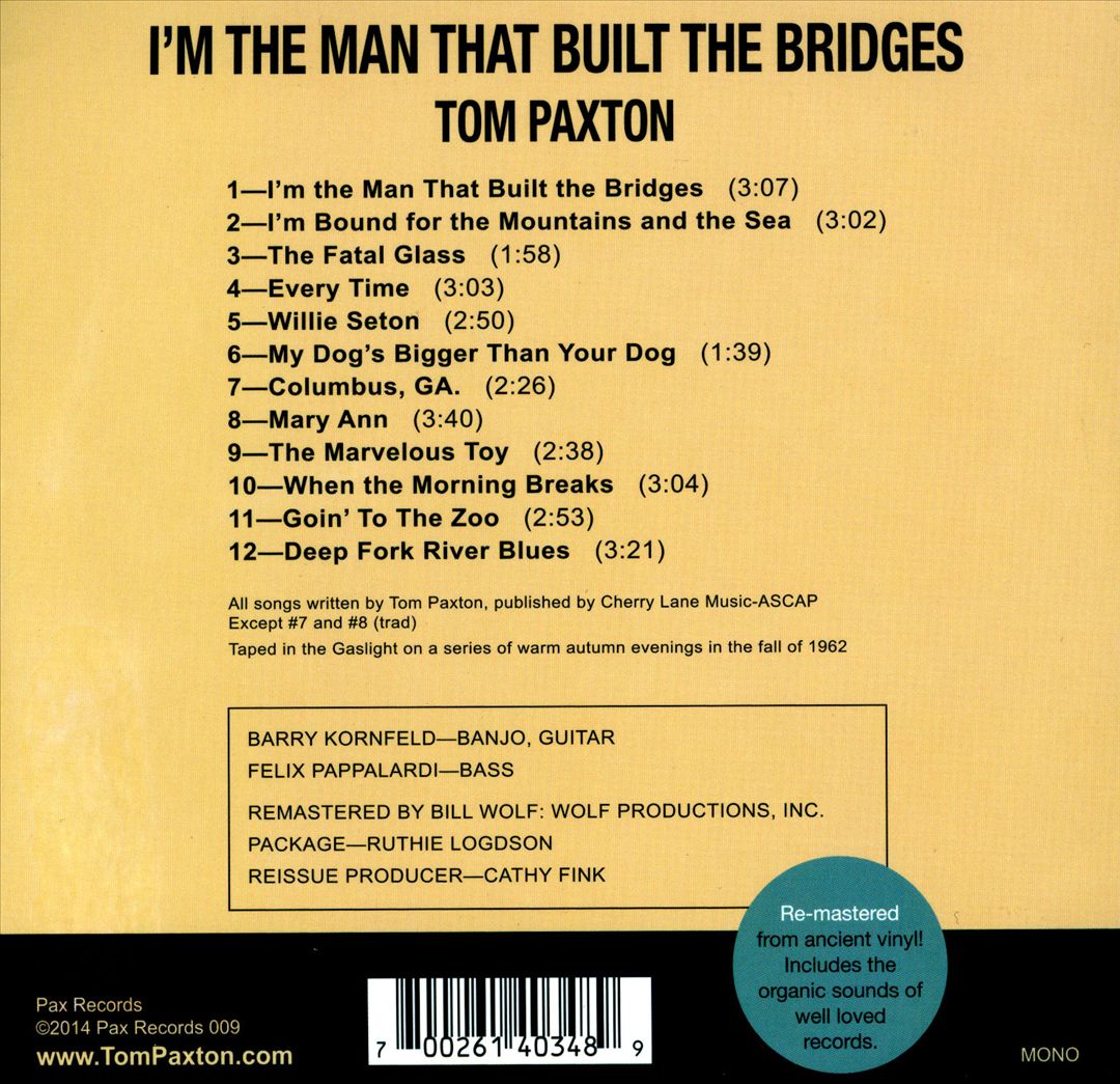 I'm the Man Who Built the Bridges cover art
