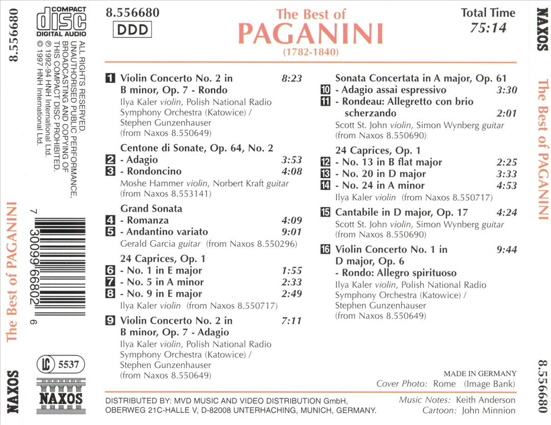 Best of Paganini cover art