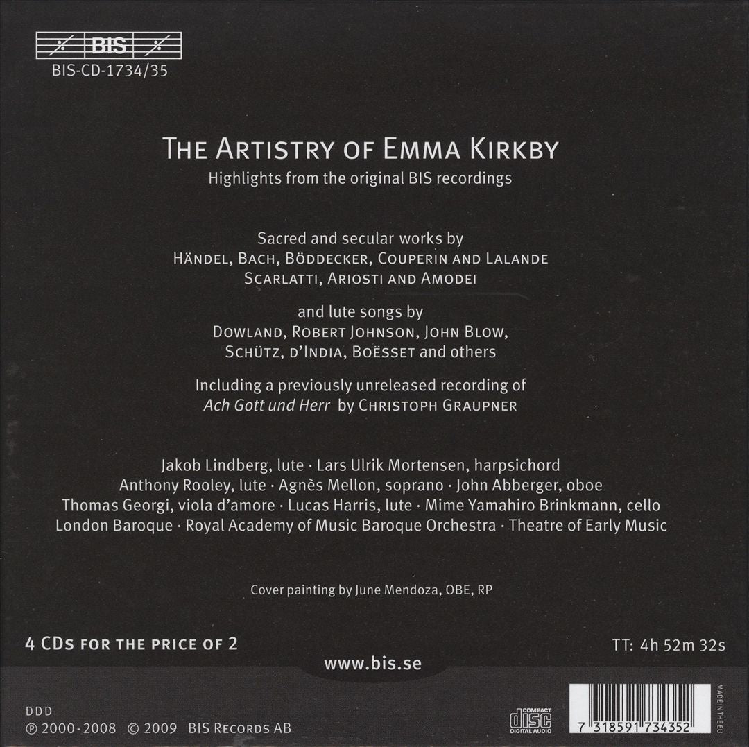 Artistry of Emma Kirkby cover art