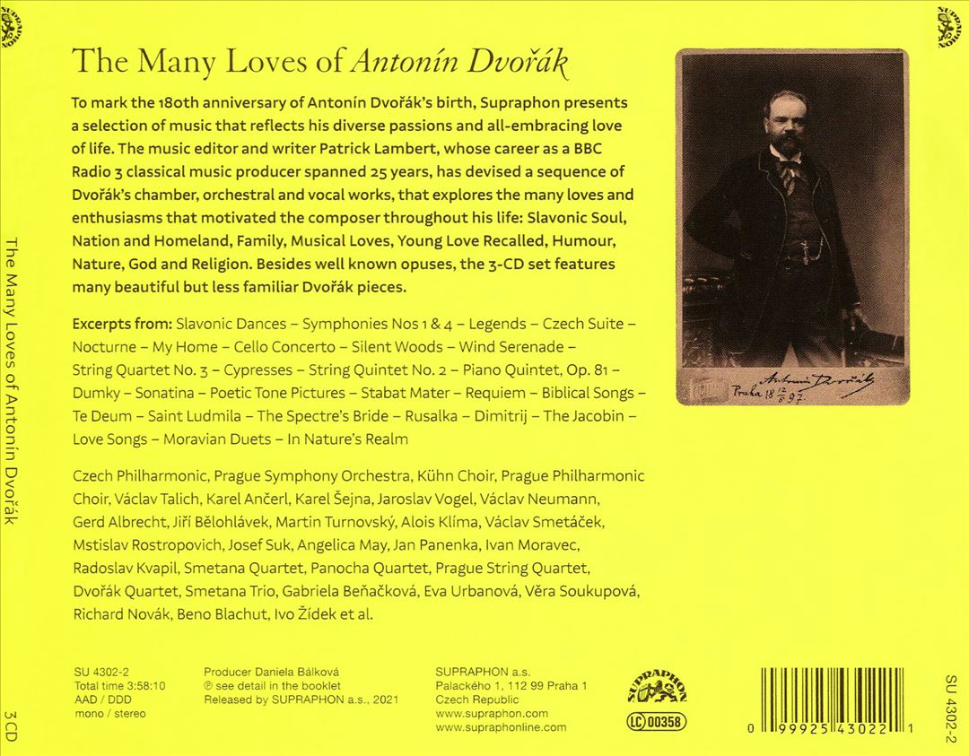 Many Loves of Antonín Dvorák cover art