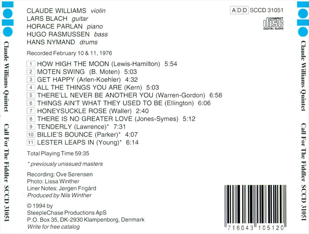 Call for the Fiddler cover art