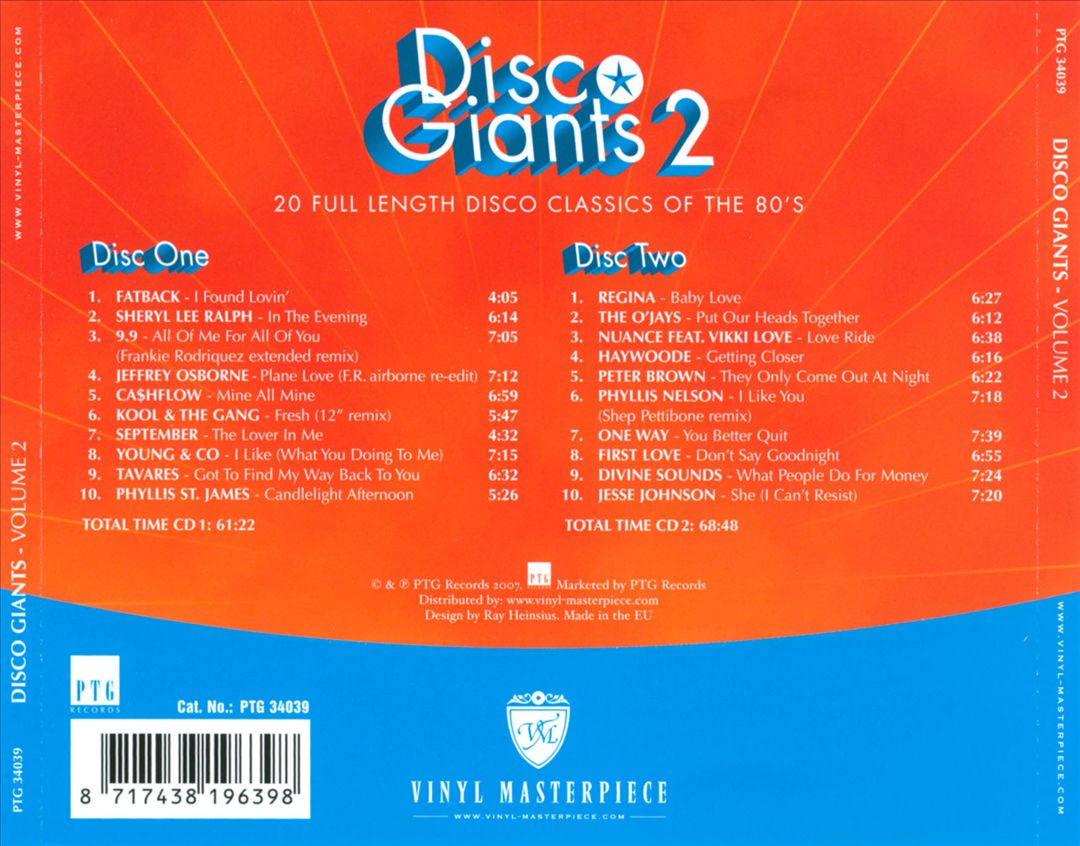 Disco Giants, Vol. 2 cover art