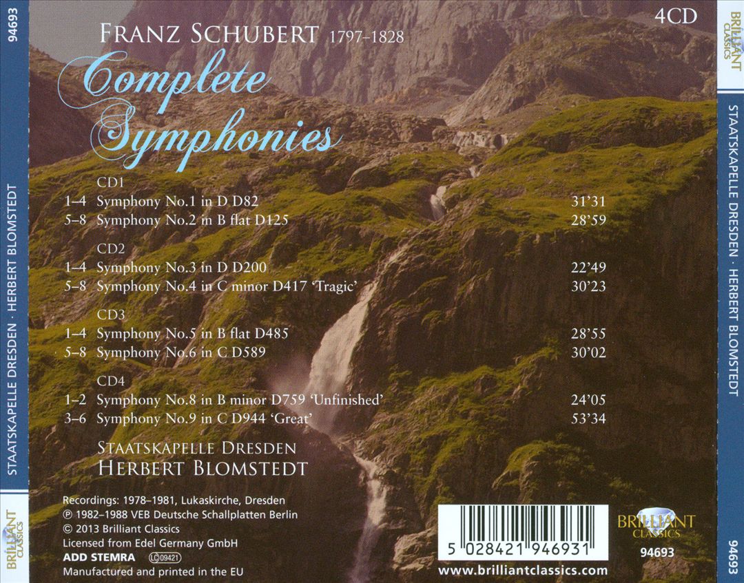 Schubert: Complete Symphonies cover art