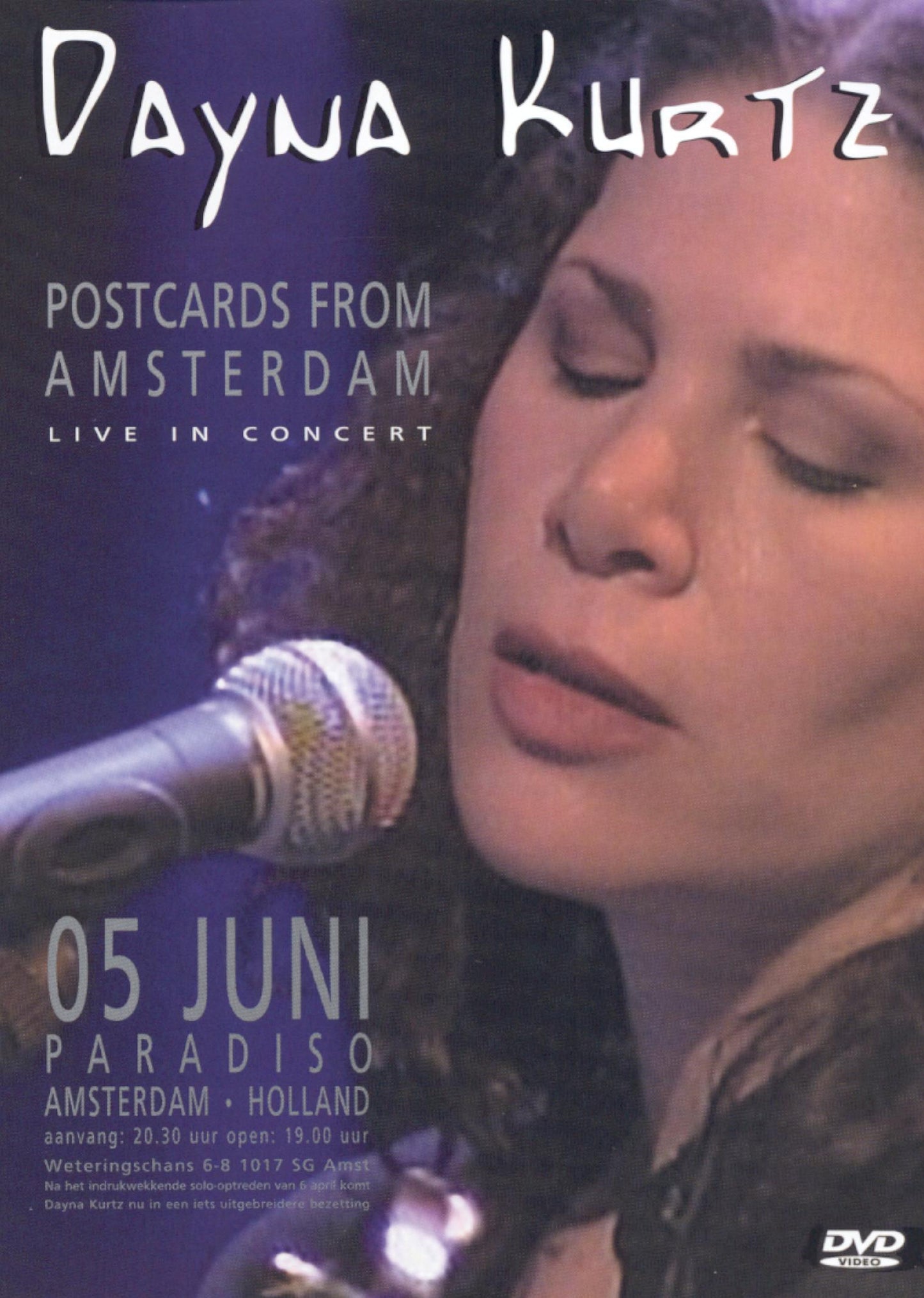 Dayna Kurtz: Postcards From Amsterdam - Live in Concert cover art