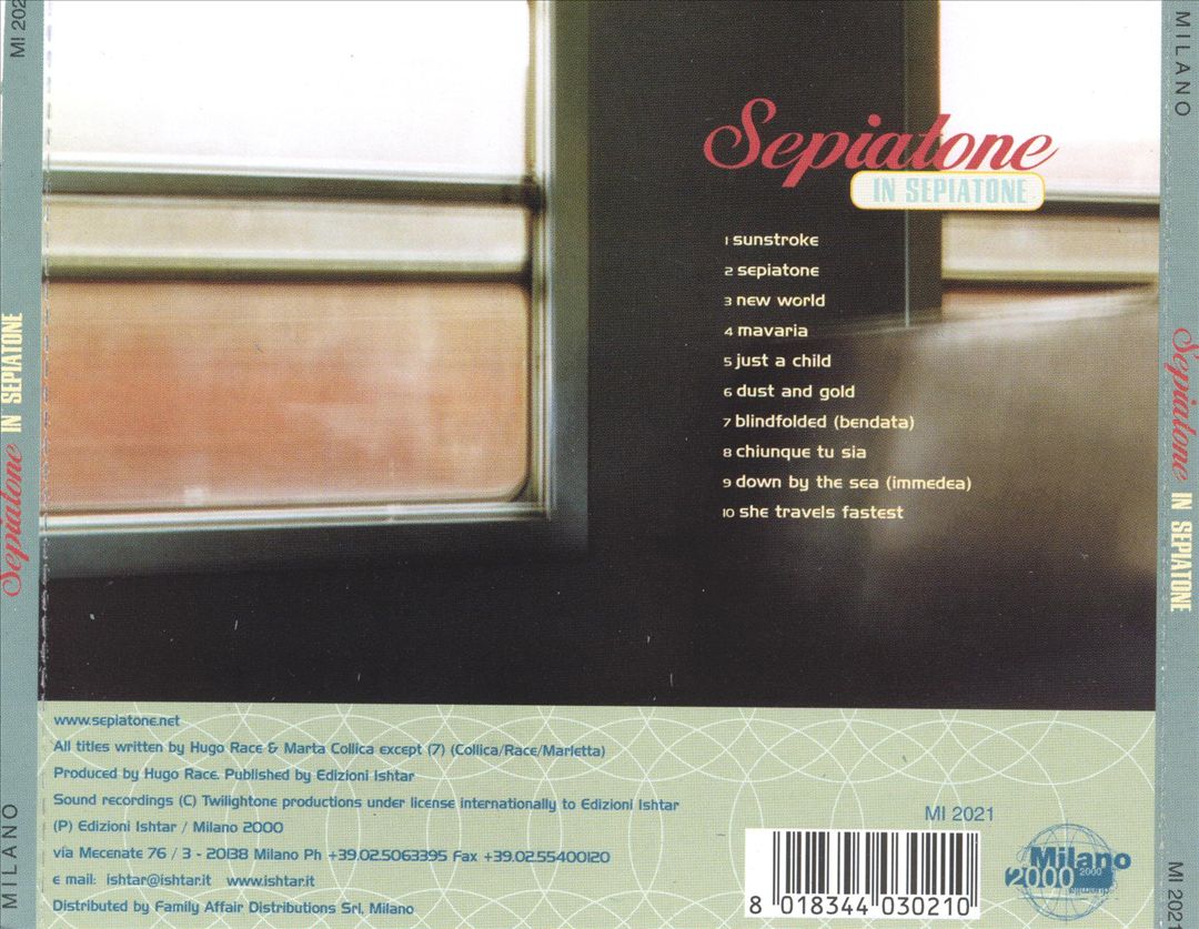 In Sepiatone cover art