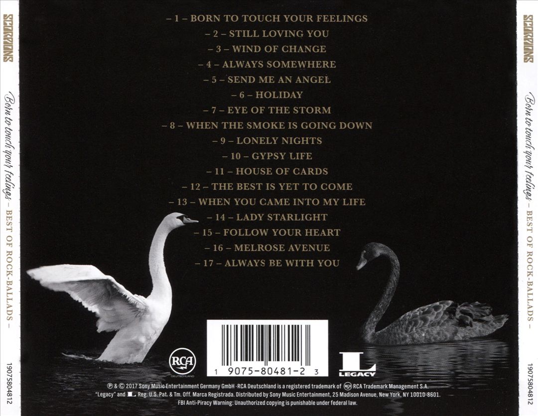 Born to Touch Your Feelings: Best of Rock Ballads cover art