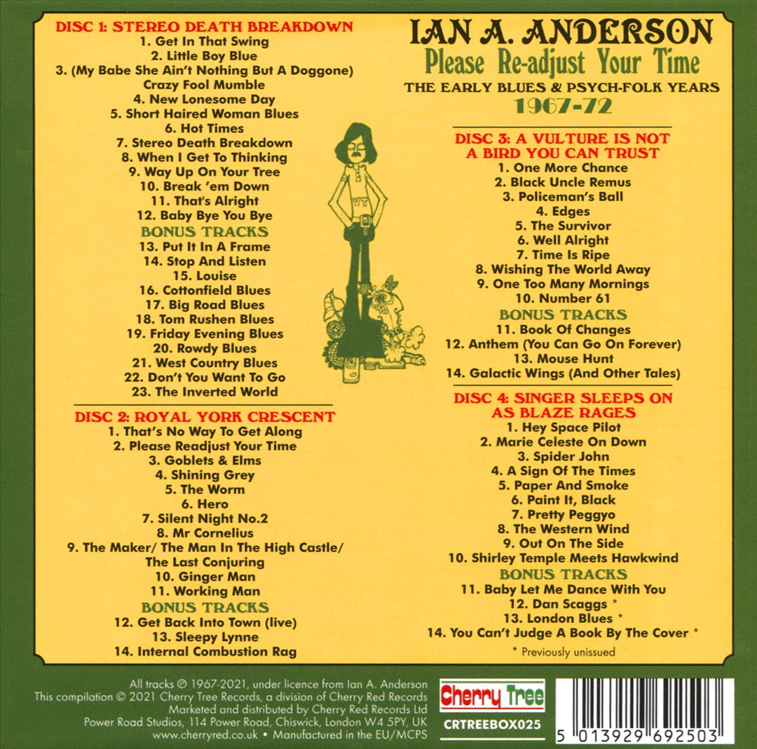 Please Re-Adjust Your Time: The Early Blues & Psych-Folk Years 1967-1972 cover art