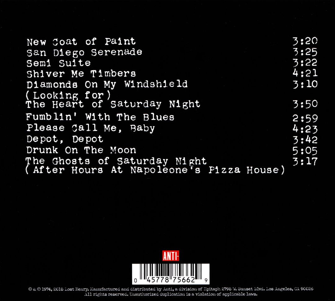 Heart of Saturday Night cover art