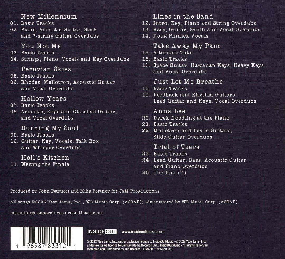 Lost Not Forgotten Archives: The Making of Falling into Infinity cover art