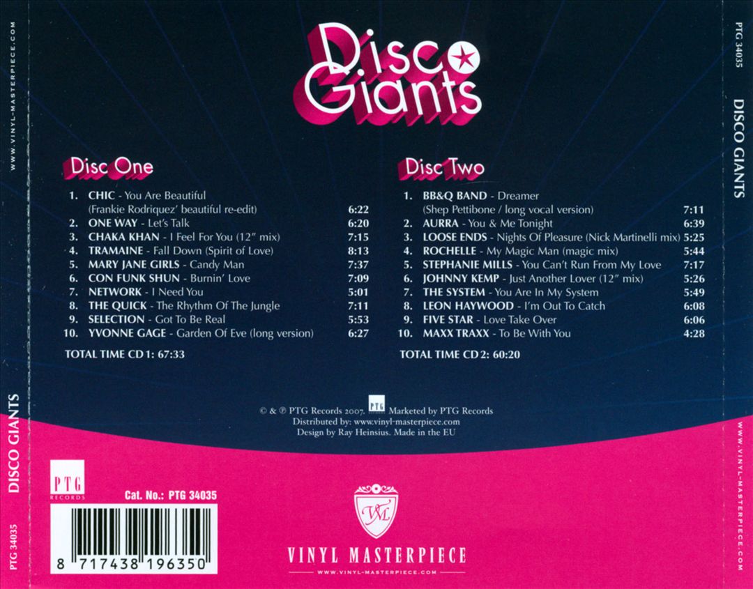 Disco Giants, Vol. 1 cover art