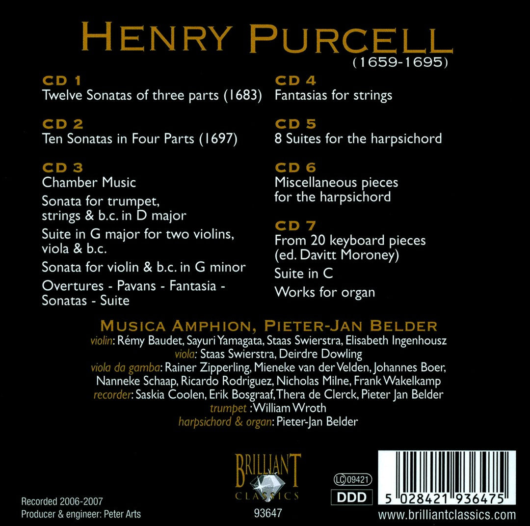 Purcell: Complete Chamber Music cover art