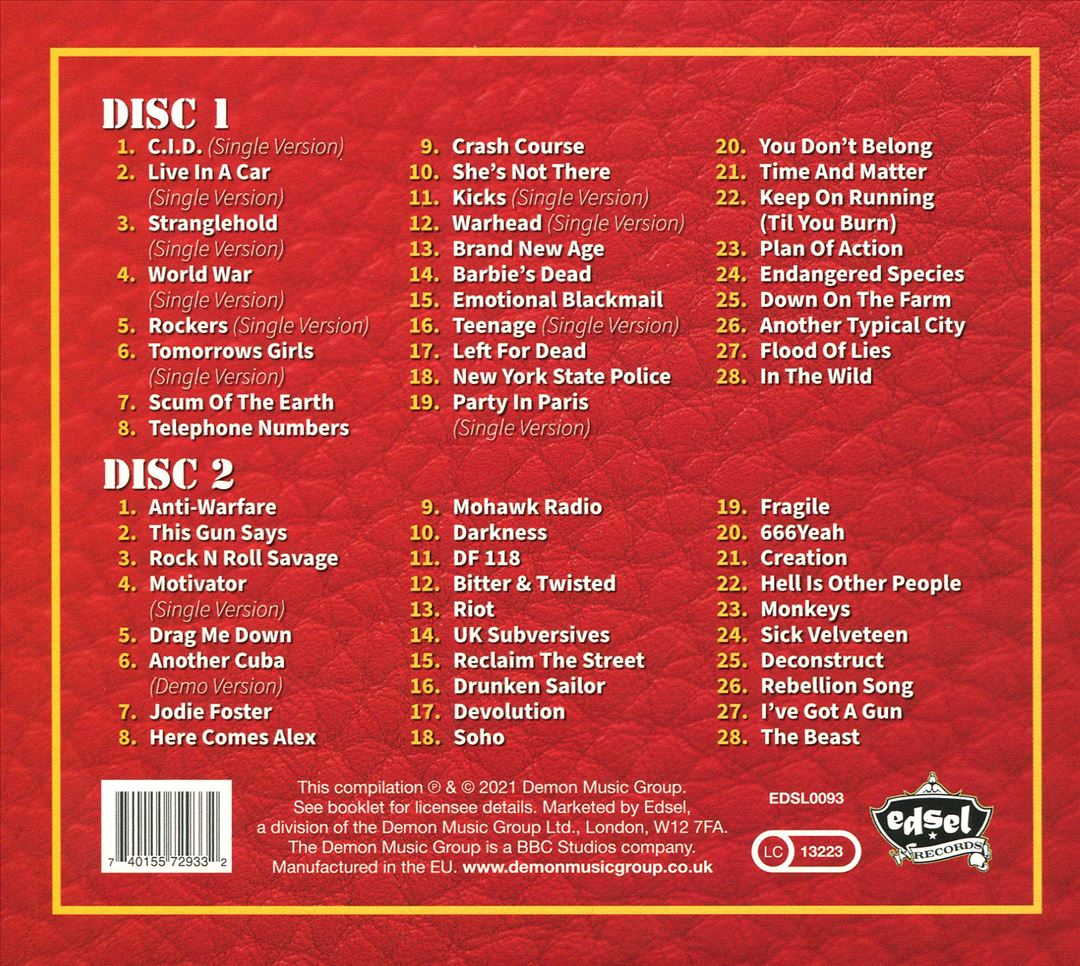 Punk Rock Anthology 1978-2017 cover art