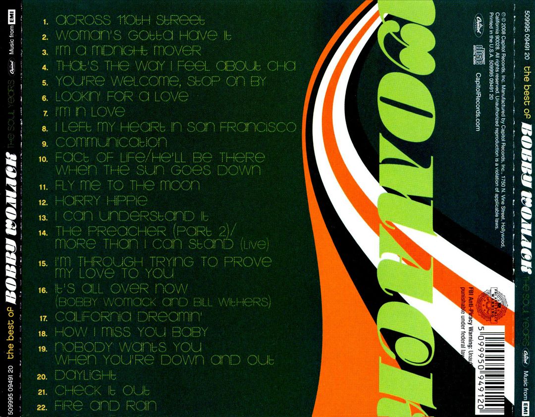 Best of Bobby Womack: The Soul Years cover art
