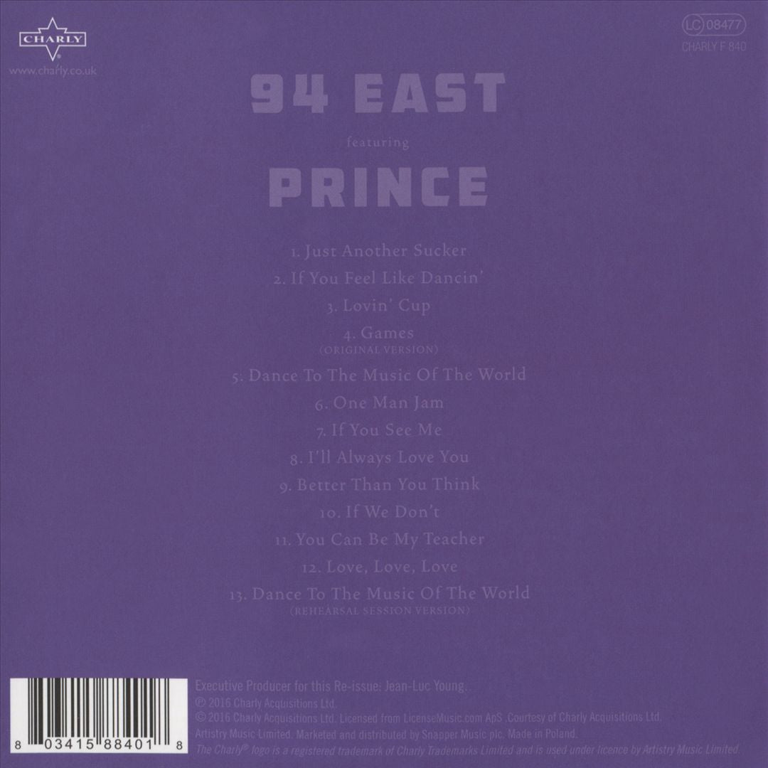 94 East Featuring Prince cover art