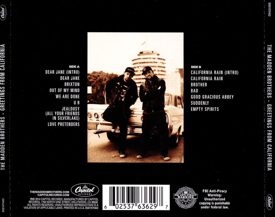 Greetings from California cover art