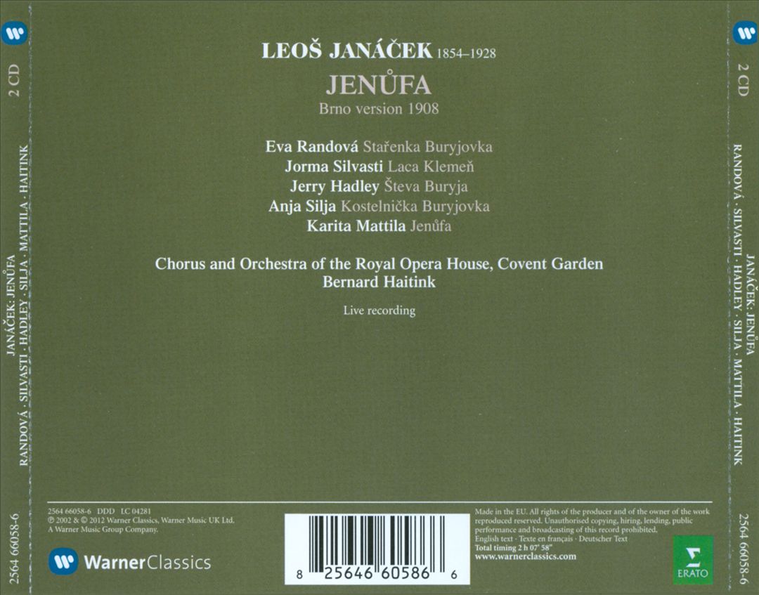 Leos Janácek: Jenufa cover art