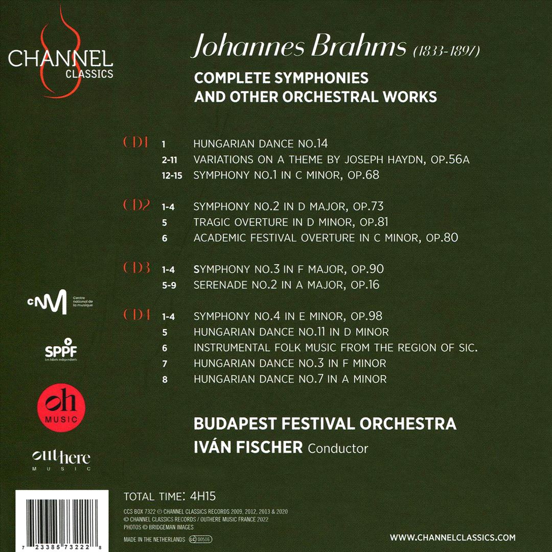 Brahms: Complete Symphonies cover art
