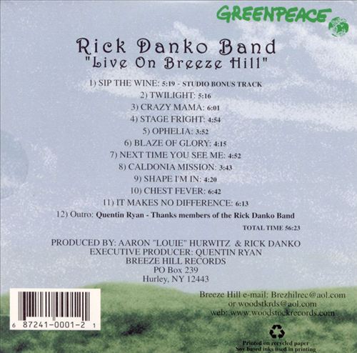 Live On Breeze Hill cover art